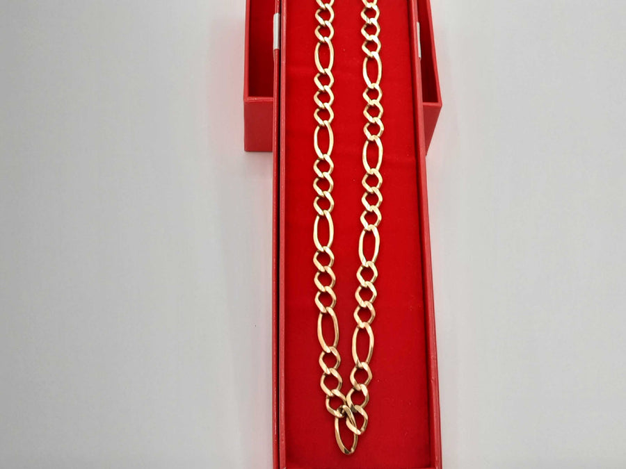 Figaro Chain - Yellow Gold 10k (.417) 40.8 grams 24 inch