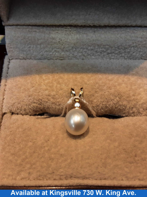Diamond Pendant - Yellow Gold 14k (.585) 0.6 grams