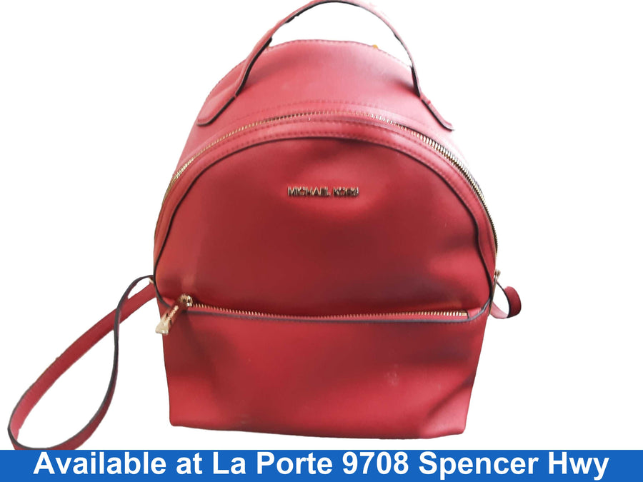 Michael Kors Shelia Medium Backpack Red Purse / Handbag