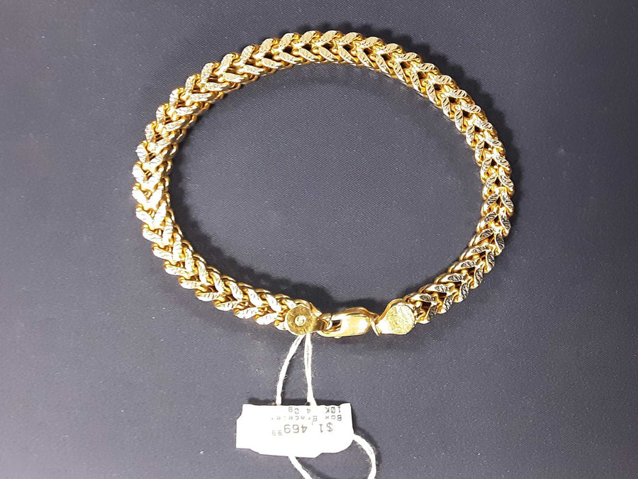Box Bracelet - Yellow Gold 10k (.417) 14 grams 8 inch