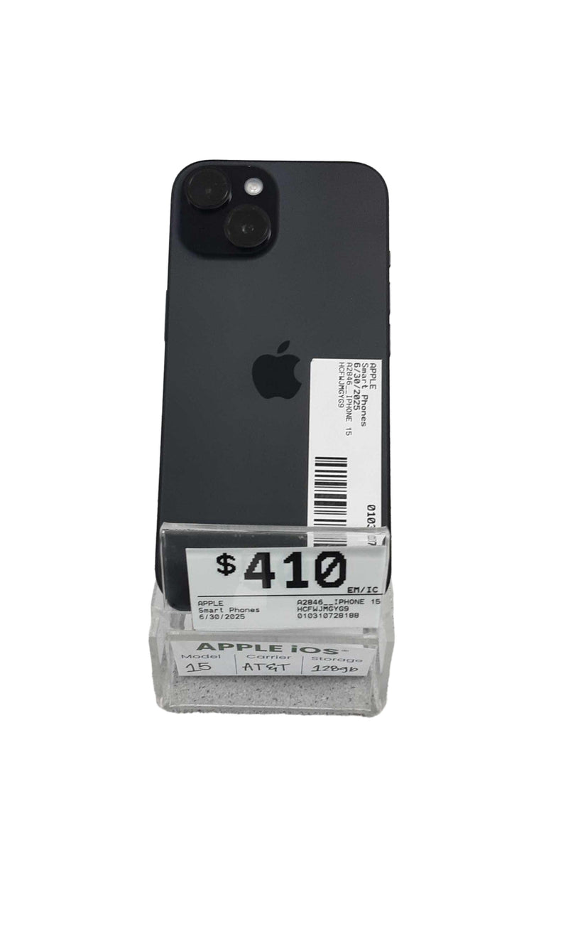 Apple A2846__iphone 15 128 Gb Black Smart Phone