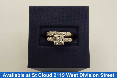 Ring - Engagement Set - Yellow Gold 14k (.585) 5.14 grams Size 9