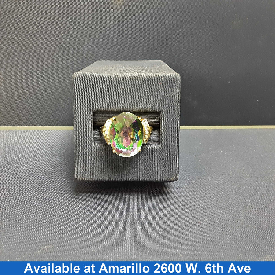 Women's Ring - Yellow Gold 10k (.417) 5.3 grams Size 7.5