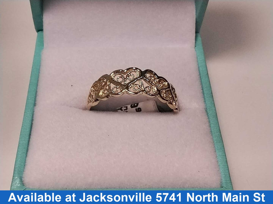 Women's Ring - Yellow Gold 14k (.585) 1.8 grams Size 9.5