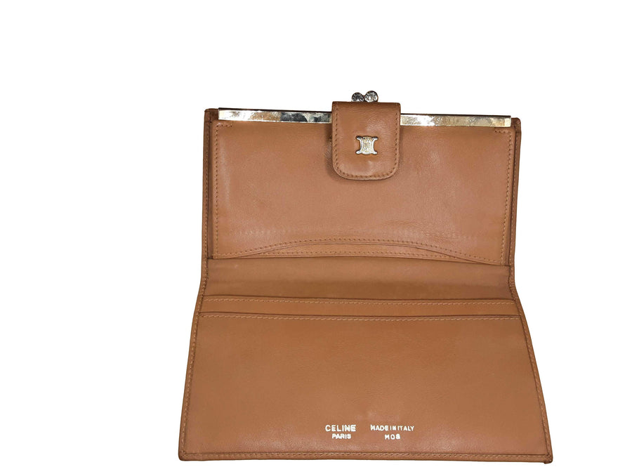 Celine Macadam Monogram Brown Wallet