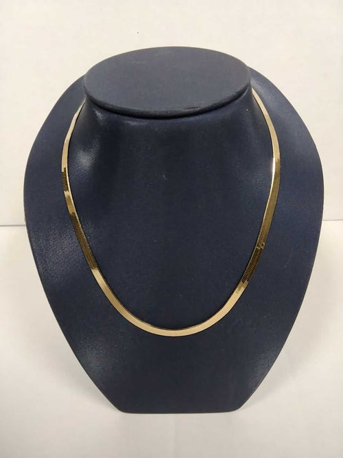 Herringbone Chain - Yellow Gold 14k (.585) 11.1 grams 18 inch