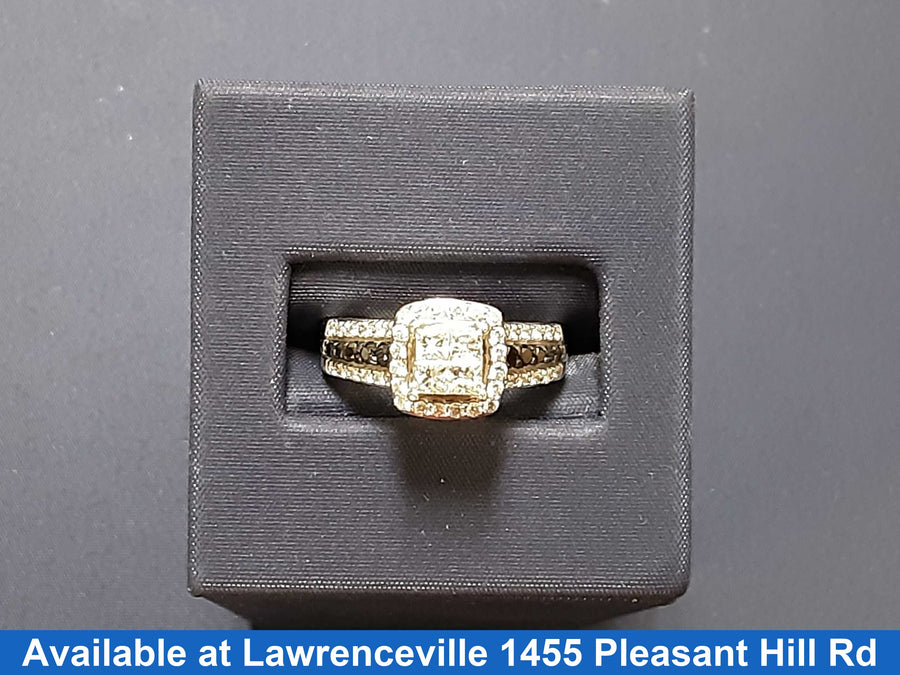 Ring - Engagement Set - White Gold 14k (.585) 4.7 grams Size 8