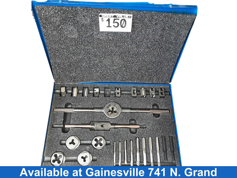 Greenfield 3310 Blue Tap & Die Set