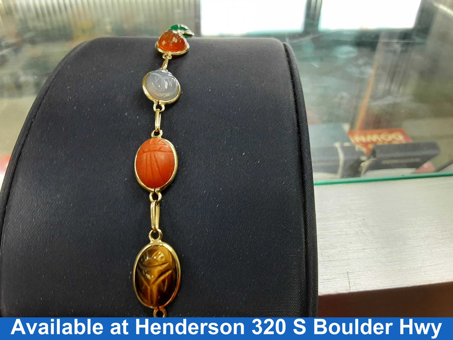 Bead Bracelet - Yellow Gold 14k (.585) 10.2 grams 9 inch