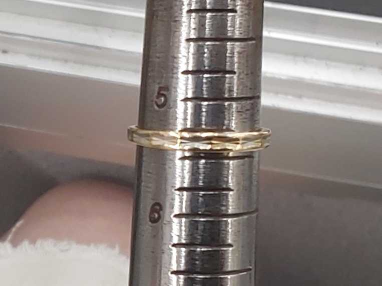 Women's Ring - Yellow Gold 14k (.585) 1.2 Grams Size 5.5