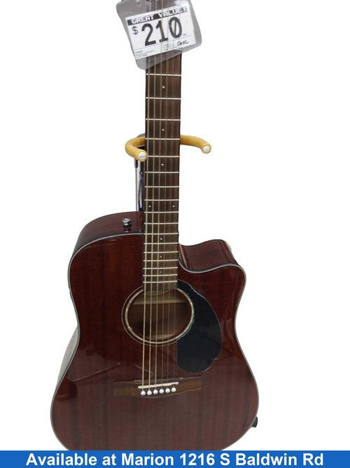 Fender Cd60sce Brown Acoustic / Electric Classic Guitar