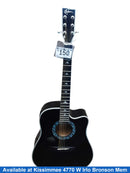 Esteban Black Silver Black Acoustic / Electric Classic Guitar