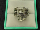 Ring - Wedding Set - White Gold 14k (.585) 9.7 grams Size 7