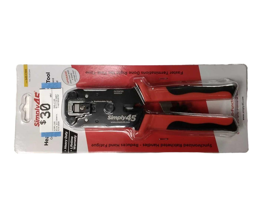 Simply45 S45-c100 Red Wire Stripper / Cutters / Crimper
