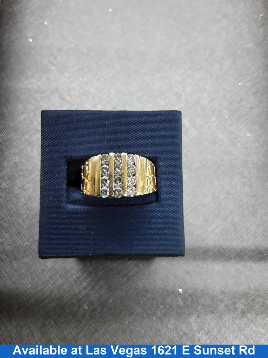 Men's Ring - Yellow Gold 10k (.417) 6 grams Size 7.5