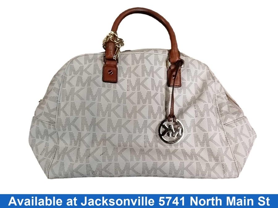 Michael Kors Av-1409 Beige / Tan Purse / Handbag
