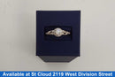 Ring - Wedding Set - White Gold 14k (.585) 3.49 grams Size 20