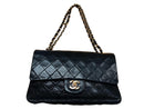 Chanel Classic Caviar Leather Black Purse / Handbag