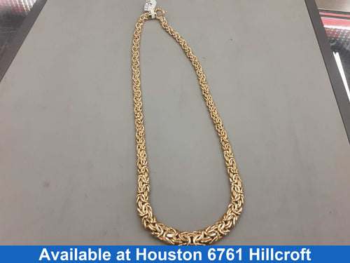 Woven Chain - Yellow Gold 10k (.417) 13.9 grams 18 inch