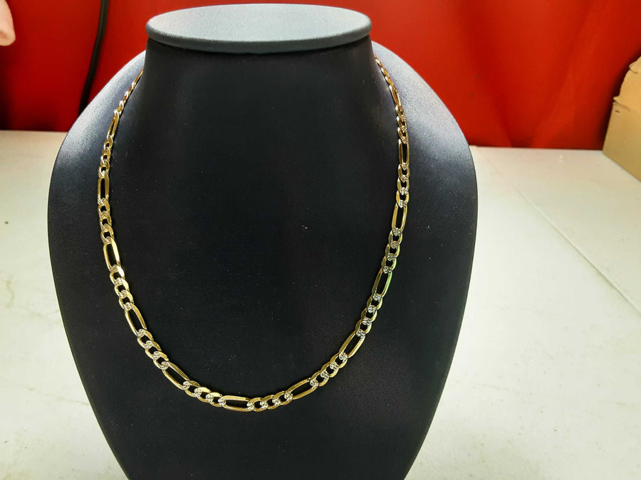 Figaro Chain - Yellow Gold 14k (.585) 17.7 grams 23 inch