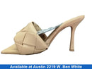 Bottega Veneta Lido Leathr Mules Beige / Tan