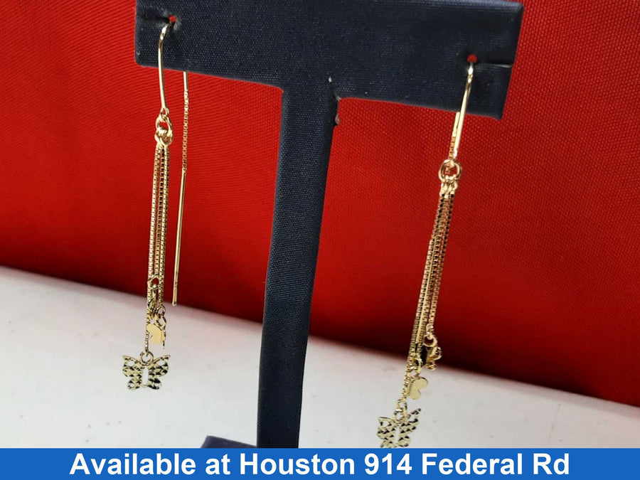 Jacket Earrings - Yellow Gold 10k (.417) 2.3 grams