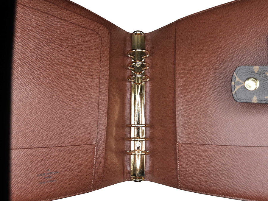 Louis Vuittom Ring Agenda Cover Brown Wallet