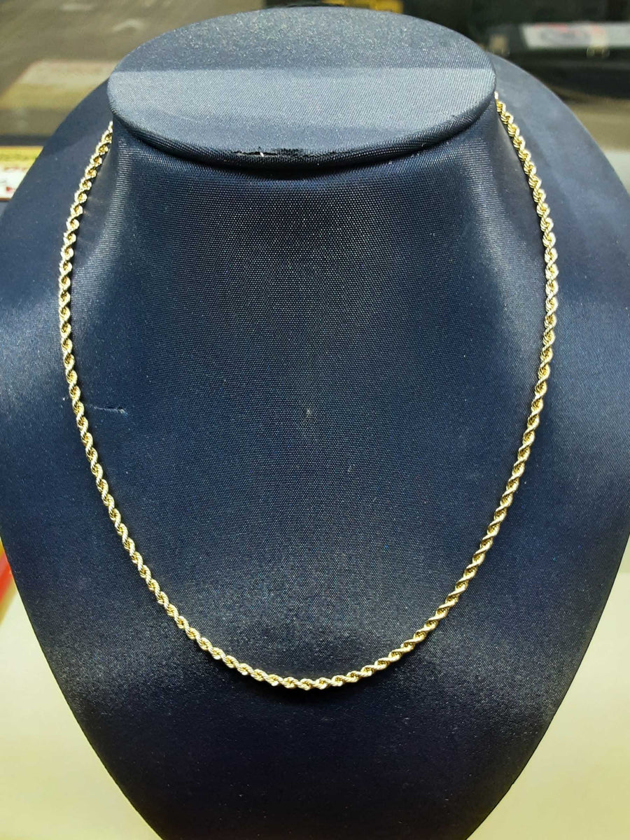 Rope Chain - Yellow Gold 10k (.417) 1.8 grams 18 inch