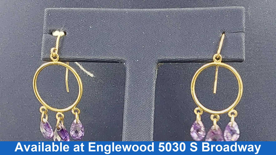Hoop Earrings - Yellow Gold 14k (.585) 1.8 grams