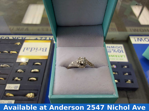 Ring - Engagement Set - White Gold 10k (.417) 3.3 grams Size 7