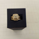 Ring - Engagement Set - Yellow Gold 14k (.585) 8.7 grams Size 8.5