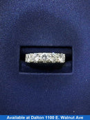 Women's Ring - Anniversary - White Gold 14k (.585) 3.4 grams Size 5