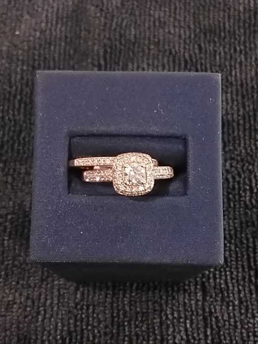 Ring - Engagement Set - Rose Gold 10k (.417) 4.2 grams Size 7