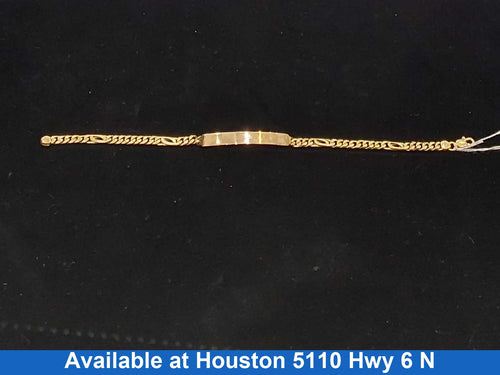 Figaro Bracelet - Yellow Gold 14k (.585) 5.3 grams 6 inch