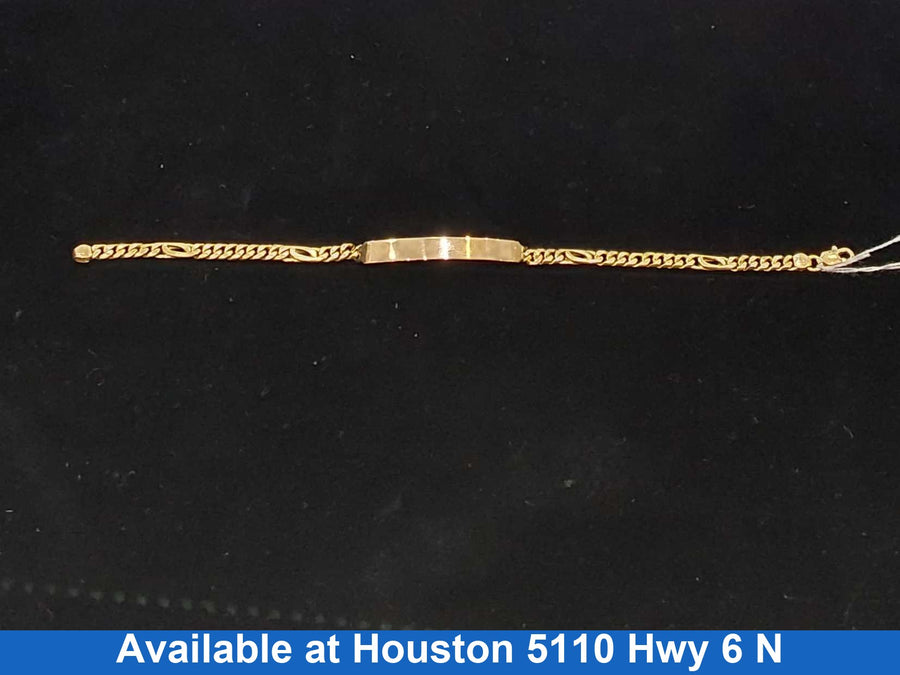 Figaro Bracelet - Yellow Gold 14k (.585) 5.3 grams 6 inch