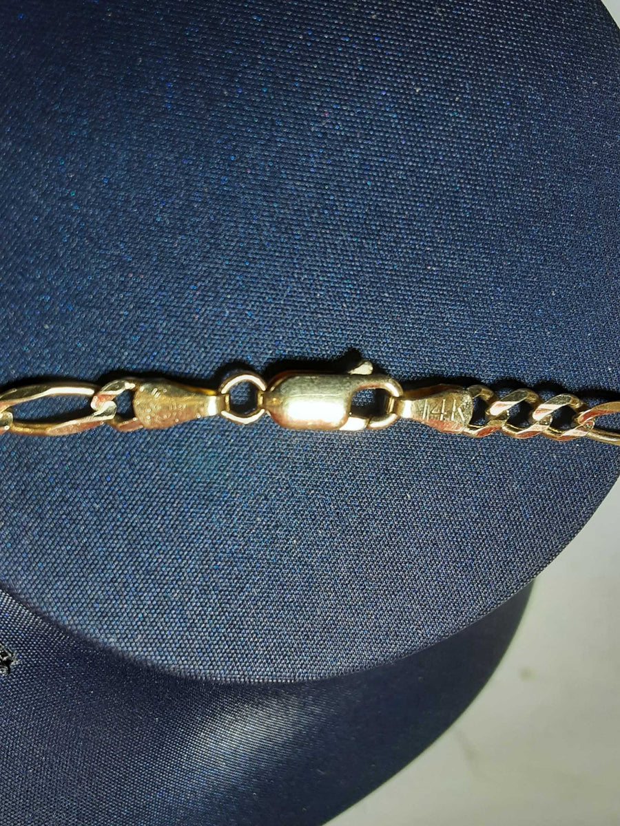 Figaro Chain - Yellow Gold 14k (.585) 11.9 grams 21 inch
