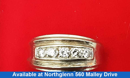 Men's Ring - White Gold 10k (.417) 7.8 grams Size 10