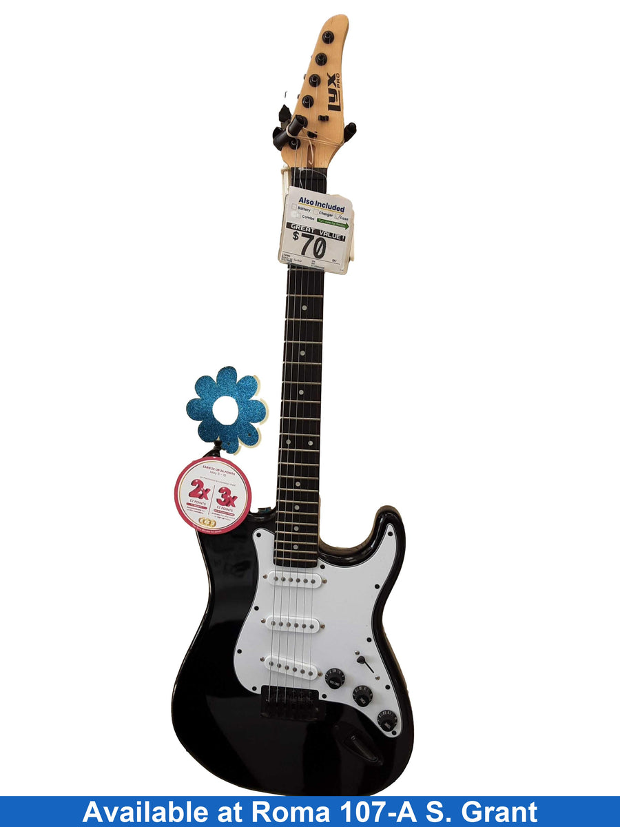 Lyxpro Black Electric Classic Guitar