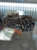 Ring - Wedding Set - White Gold 14k (.585) 7.8 grams Size 7