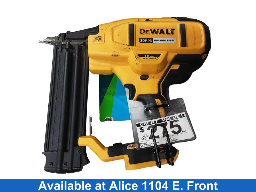 Dewalt Dcn680 Yellow Cordless Brad Nailer