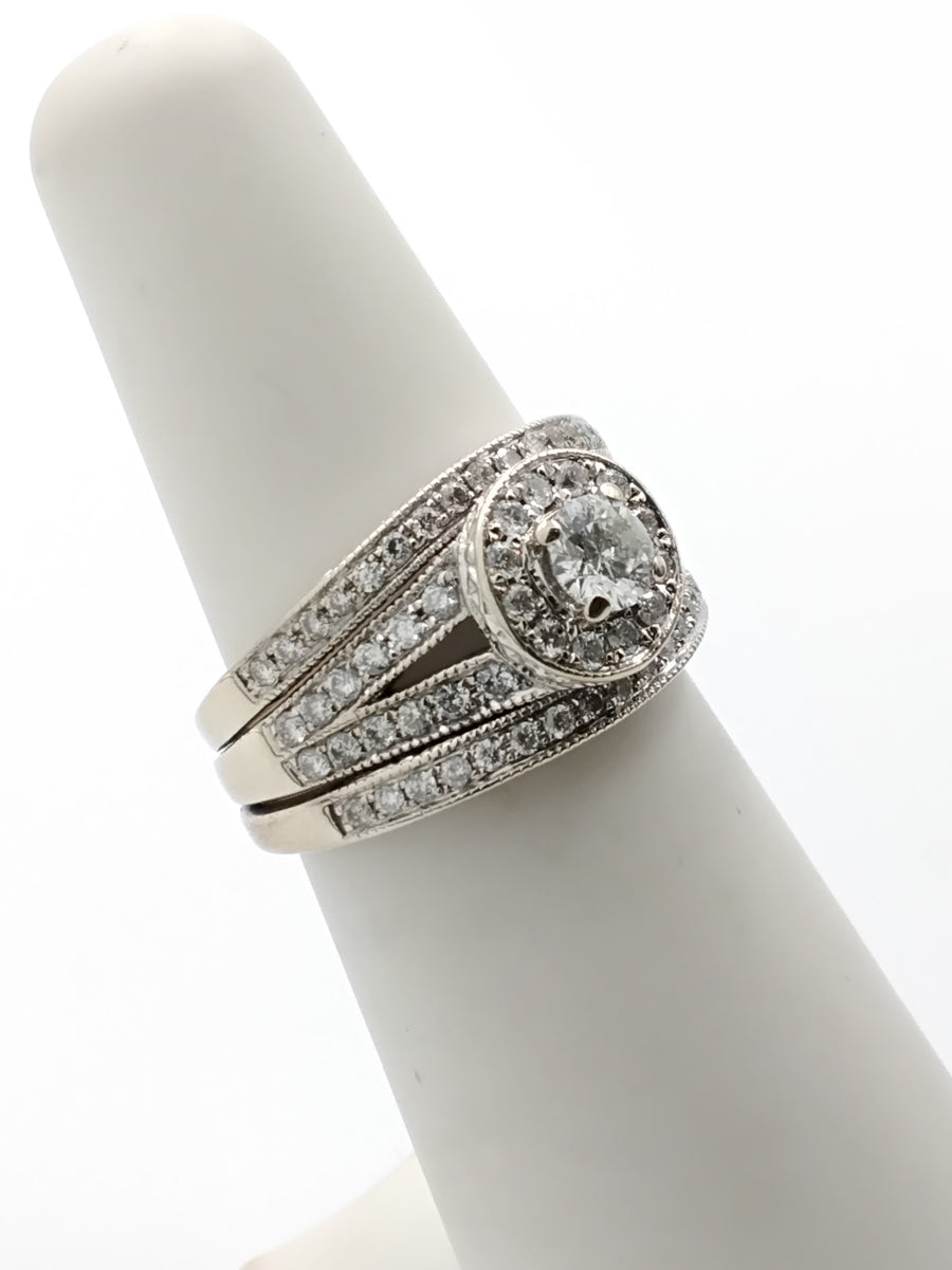 Women's Ring - White Gold 14k (.585) 7.5 grams Size 6