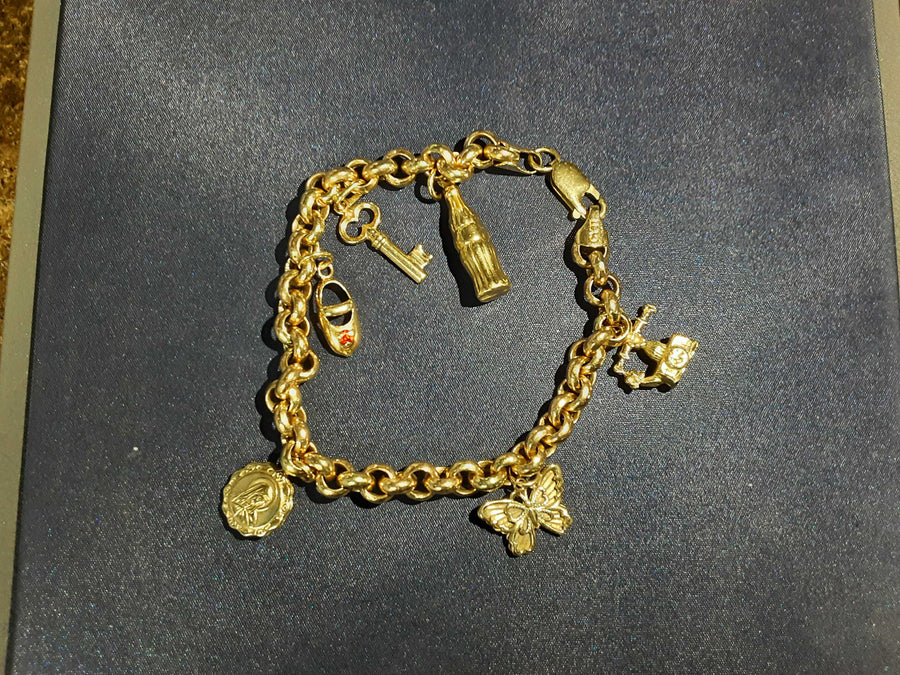 Cable Bracelet - Yellow Gold 14k (.585) 18.1 grams 8 inch