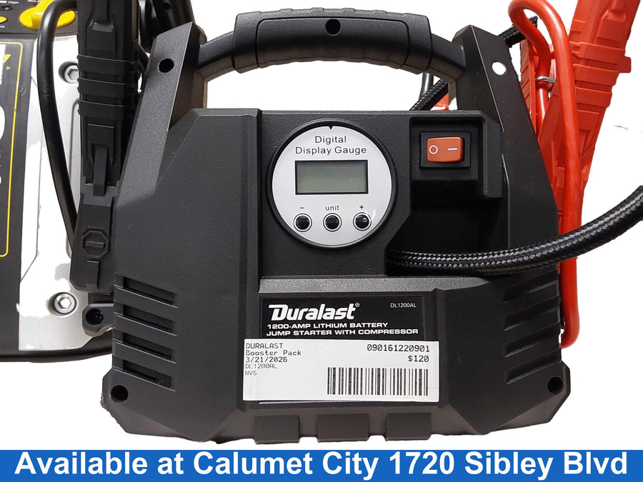 Duralast Dl1200al Black Battery Booster / Jumper