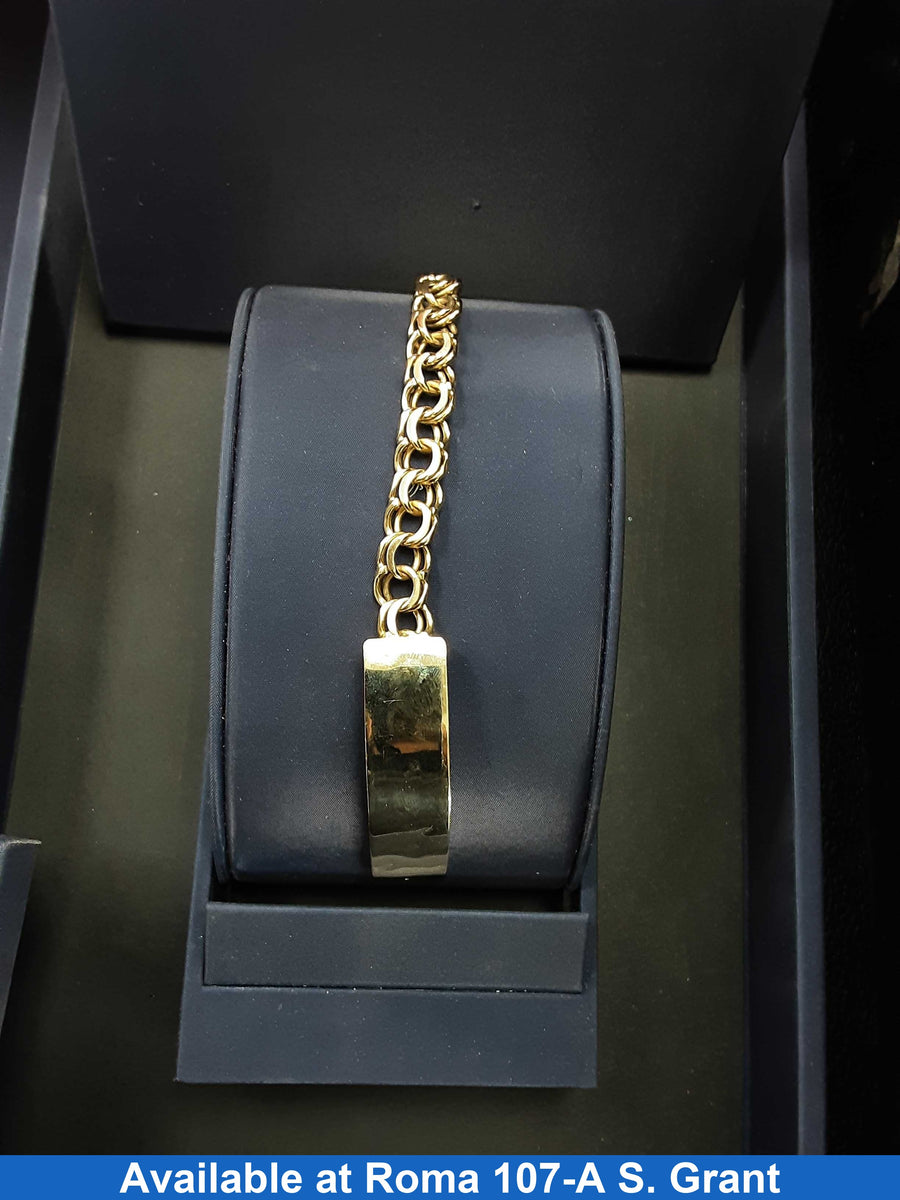 ID Bracelet - Yellow Gold 10k (.417) 34 grams 8 inch