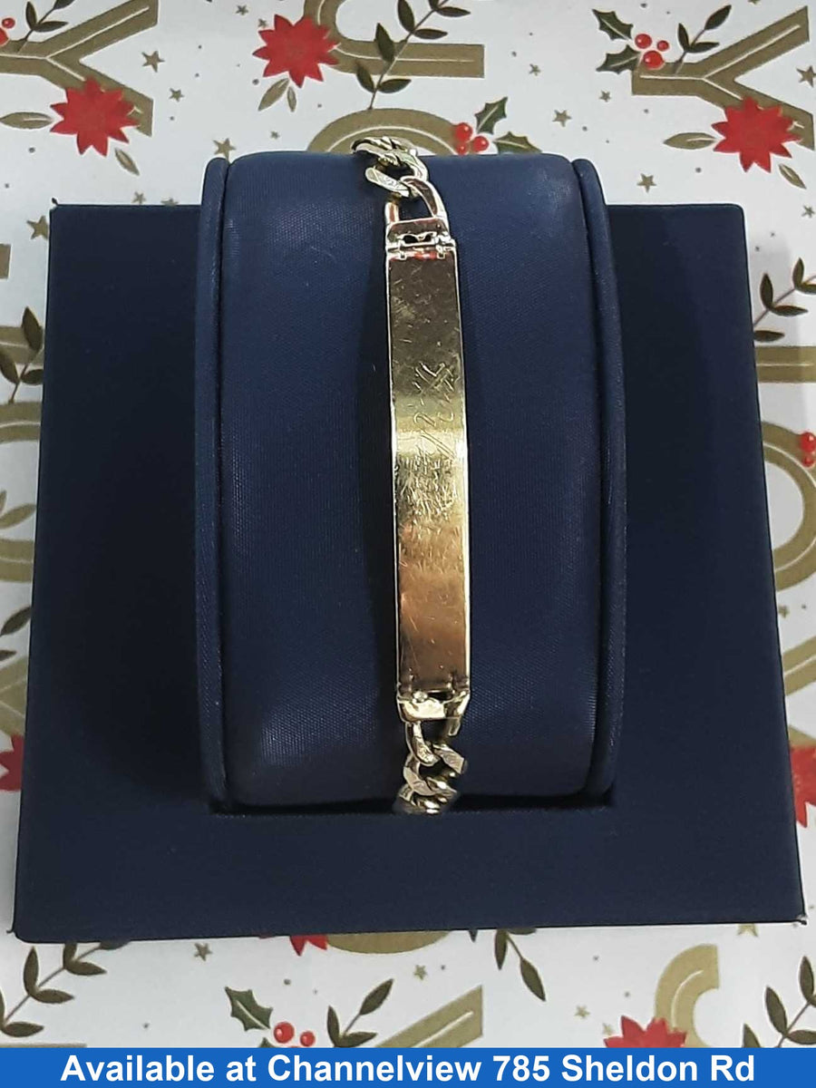 ID Bracelet - Yellow Gold 14k (.585) 17.5 grams 9 inch