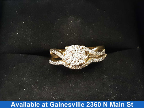 Ring - Wedding Band - Yellow Gold 10k (.417) 4.4 grams Size 5.5