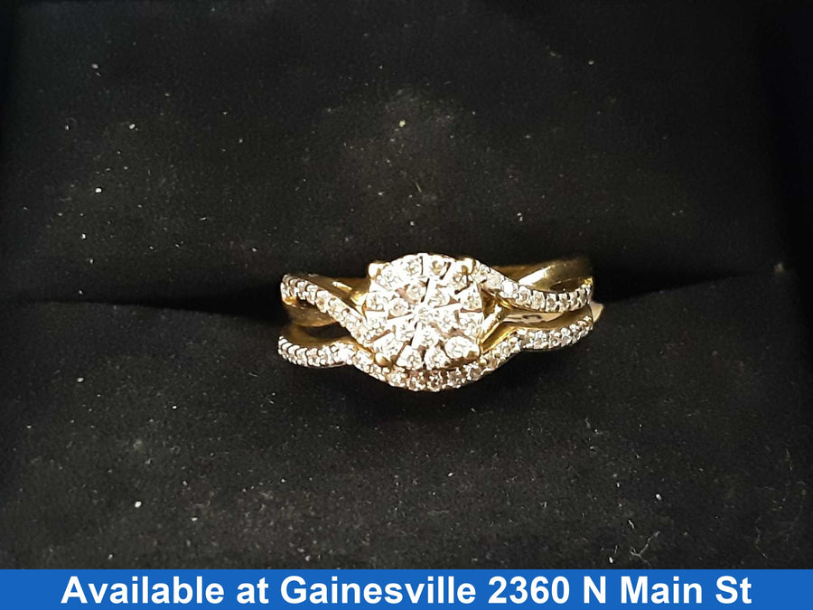 Ring - Wedding Band - Yellow Gold 10k (.417) 4.4 grams Size 5.5
