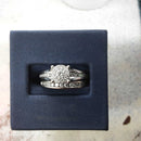 Ring - Engagement Set - White Gold 14k (.585) 7.2 grams Size 8