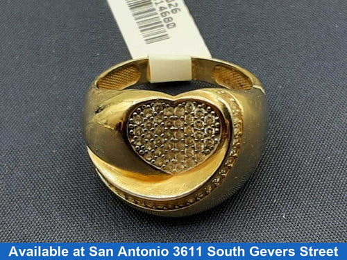 Women's Ring - Yellow Gold 10k (.417) 4.5 grams Size 20