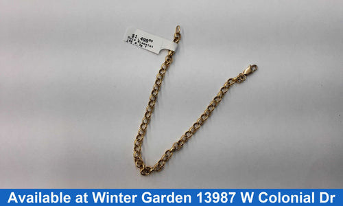 Bracelet - Yellow Gold 18k (.750) 8.3 grams 8 inch